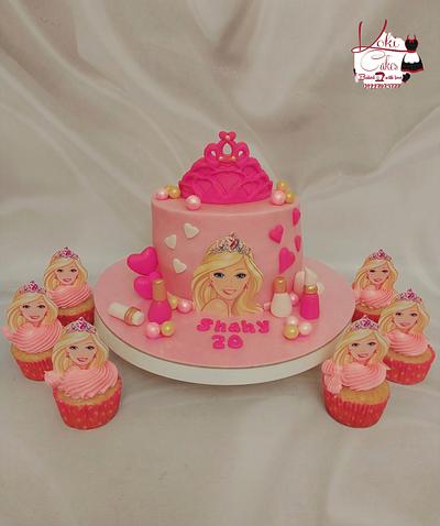 "Barbie cake & cupcakes" - Cake by Noha Sami