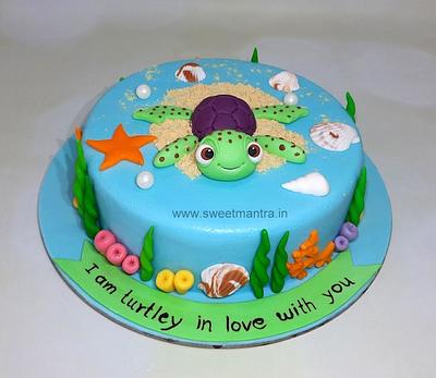 Turtle cake for wife - Cake by Sweet Mantra Homemade Customized Cakes Pune