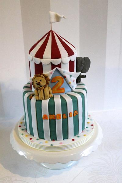Circus tent  - Cake by Zoe's Fancy Cakes