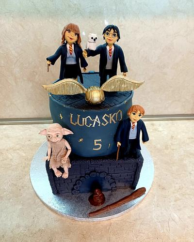 Harry Potter with friends - Cake by Marianna Jozefikova
