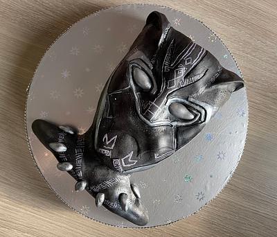 Black panther cake  - Cake by Nancy20