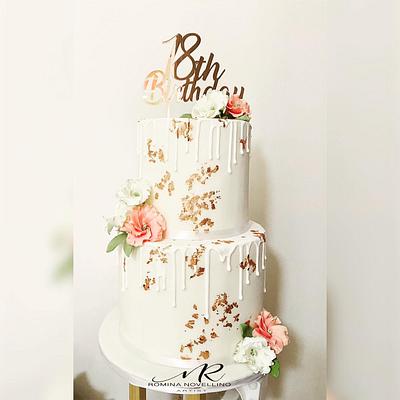 Simple and Refined 18th Birthday - Cake by Romina Novellino