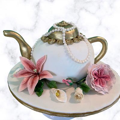 Teapot Florals - Cake by Design My Cake By Patty