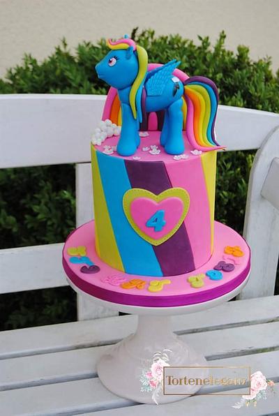 My little “Rainbow“ Pony - Cake by Torteneleganz