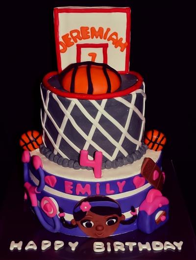 Basketball/Doc McStuffins - Cake by Rita's Cakes