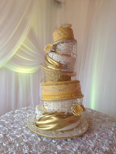 Modern elegance wedding cake - Cake by MsTreatz