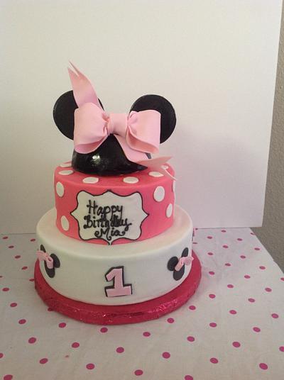 Minnie Mouse Birthday Cake - Cake by CelestialSweets