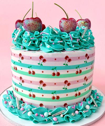 Cherry Cake  - Cake by Buttercut_bakery