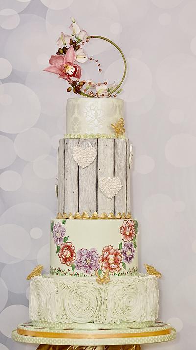 Wedding cake (Irish sugarcraft show) - Cake by SAIMA HEBEL
