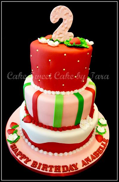 strawberry shortcake themed cake - Cake by Cake Sweet Cake By Tara