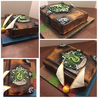 Harry Potter Slytherin cake  - Cake by Cakes By Casey