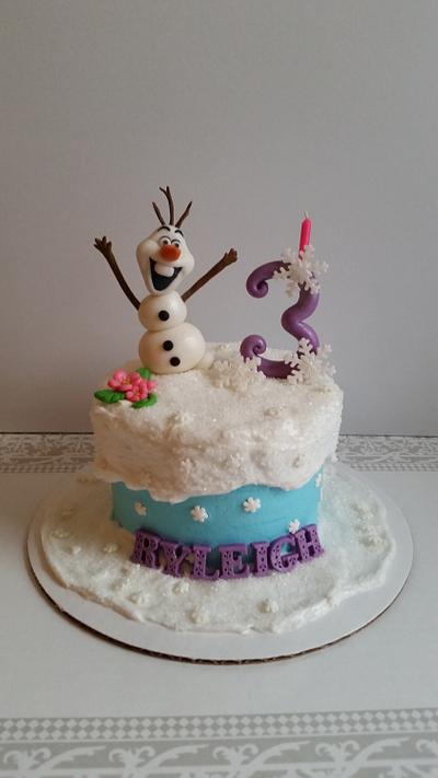 Olaf smash cake  - Cake by Daina