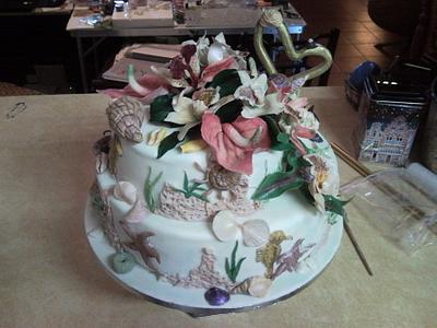 Beach themed show cake entry - Cake by Maggie Visser