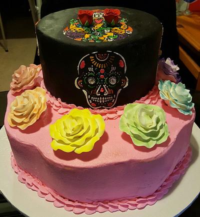 Day of the Dead birthday cake - Cake by Guppy