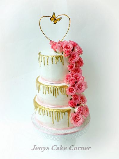 Pastels and Drips - Cake by Jeny John