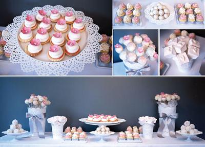 Bridal Shower Dessert Table - Cake by Marieke Nijenhuis