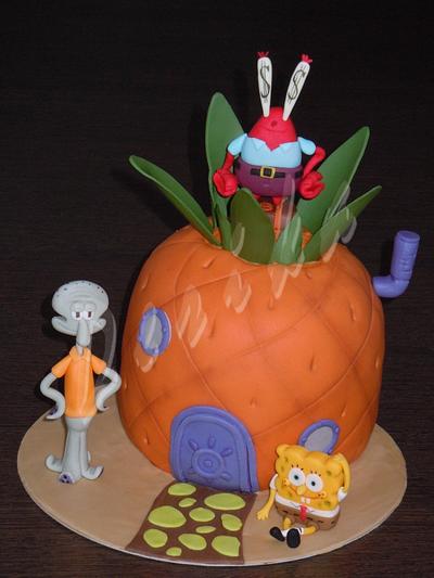 Spongebob - Cake by Derika