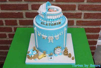 Welcome Baby Boy - Cake by TortenbySemra