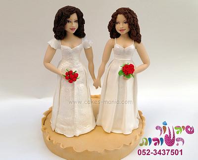 brides cake topper by cakes-mania - Cake by sharon tzairi - cakes-mania