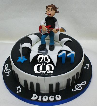 Diogo's Rock Birthday Cake - Cake by Bolinhos Bons, Artisan Cake Design (by Joana Santos)
