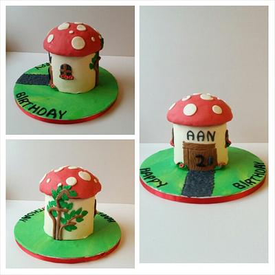 Mushroom cake - Cake by Alpa Jamadar