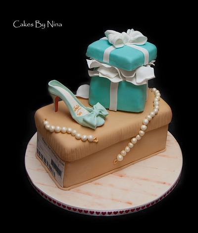 Shoe and Pearls - Cake by Cakes by Nina Camberley