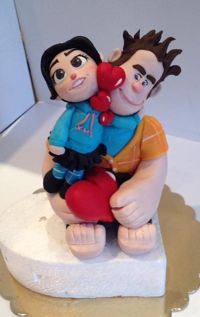Wreck it Ralph and Vanellope Topper - Cake by Micol Perugia