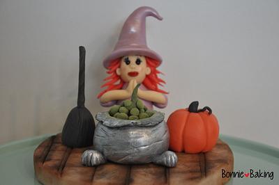 Sugar witch cake topper - Sugar Witches Collaboration - Cake by Bonnie’s 🧡 Bakery