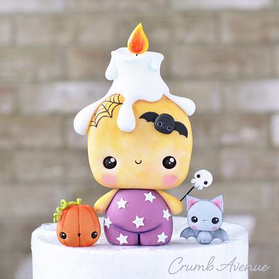 Cute Candle Cake Topper - Cake by Crumb Avenue