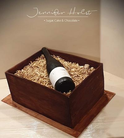 Wine box cake - Cake by Jennifer Holst • Sugar, Cake & Chocolate •