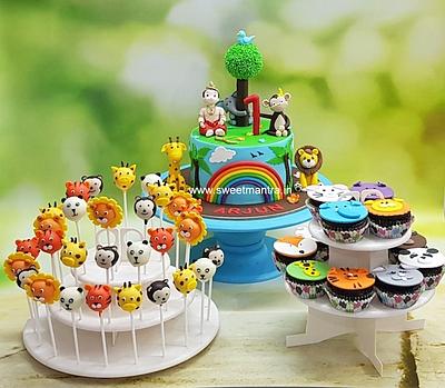 1st birthday Dessert Table - Cake by Sweet Mantra Homemade Customized Cakes Pune