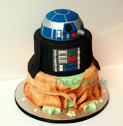 R2D2 Vader Yoda Cake - Cake by The Cake Life