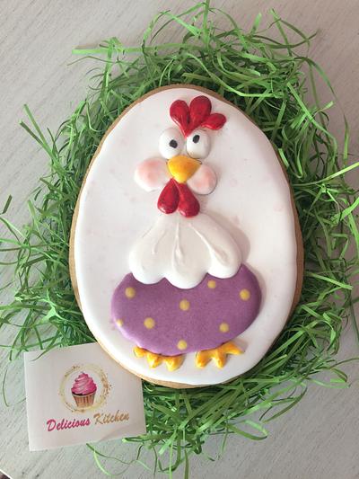 Easter chicken cookie  - Cake by Emily's Bakery