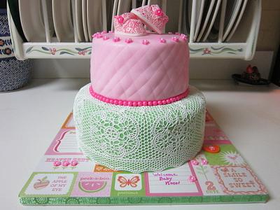 Sugarveil Babyshower cake  - Cake by Margarida Myers