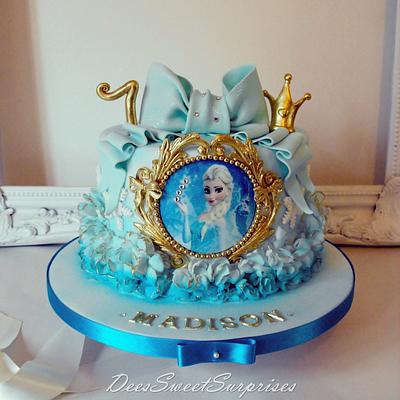 Frozen themed birthday cake - Cake by Dee