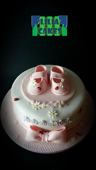 Girl Baby Shoes  - Cake by LiliaCakes