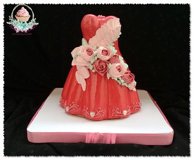 Dress cake - Cake by Enas adel