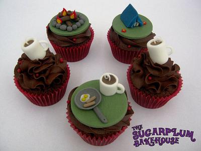Coffee & Camping Cupcakes - Cake by Sam Harrison