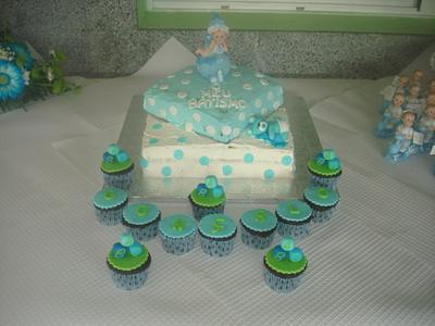 christening cake - Cake by neidy