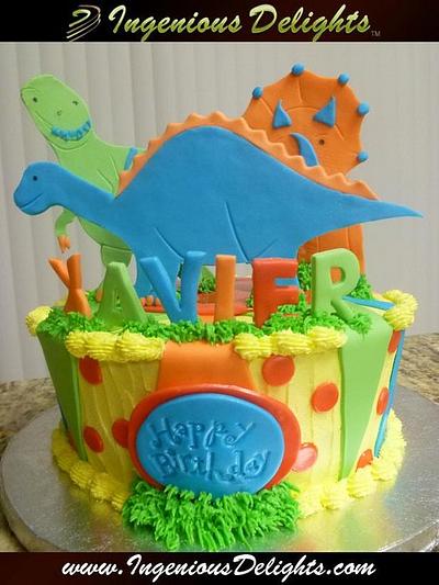 Dinosaurs Birthday Cake  - Cake by Ingenious Delights