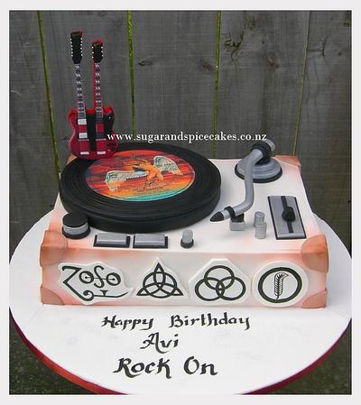 Led Zeppelin cake for my ROCKer  - Cake by Mel_SugarandSpiceCakes