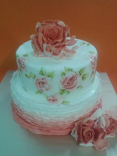 lovely roses - Cake by Martina Bikovska 