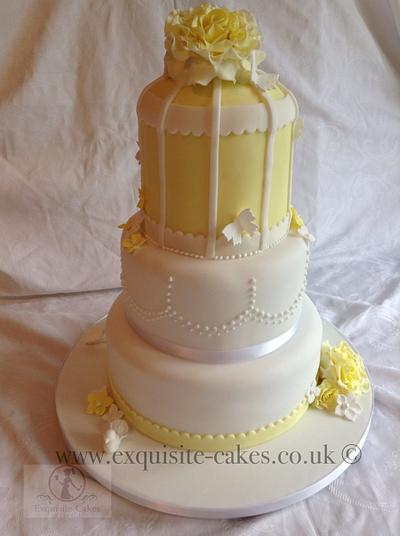 Lemon vintage bird cage cake - Cake by Natalie Wells
