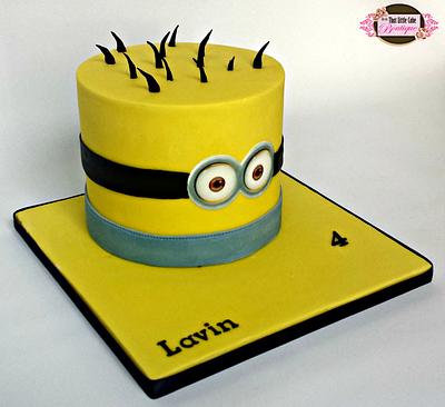 2D Minion Cake - Cake by Jerri