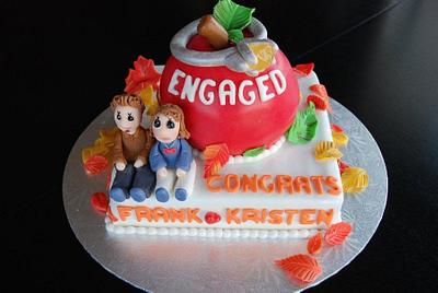 Engaged - Cake by Larissa