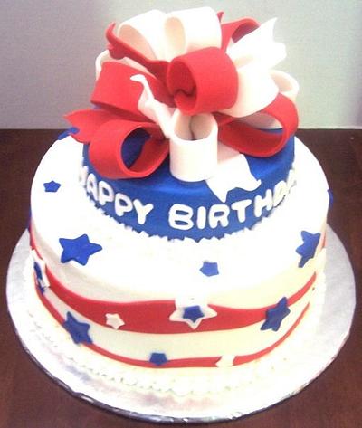 4th of July Birthday - Cake by Cherissweets