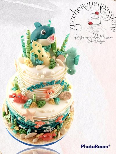 Baby Shark and friends  - Cake by zuccheroperpassione