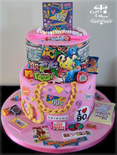 90s theme cake - Cake by Ceri's Cakes