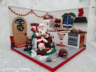 Santa  Claus is coming... - Cake by Creme & Fondant