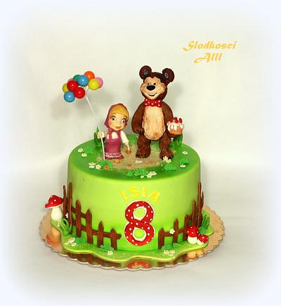 Masha and the Bear  - Cake by Alll 
